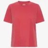 Damen-Light Organic Tee aus Bio-Baumwolle, leicht – Verwaschenes Rot