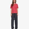 Damen-Light Organic Tee aus Bio-Baumwolle, leicht – Verwaschenes Rot