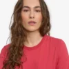 Damen-Light Organic Tee aus Bio-Baumwolle, leicht – Verwaschenes Rot