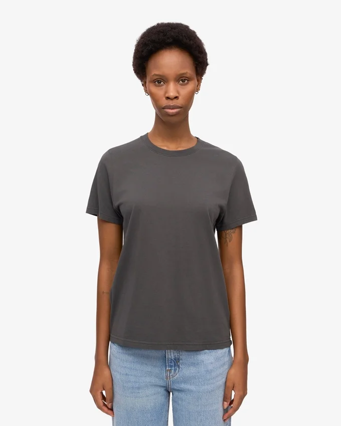 Damen Light Organic Tee – Lavagrau