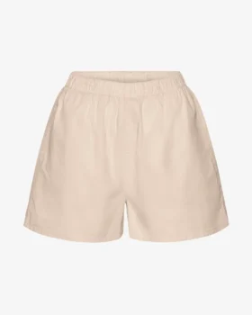 Damen-Organic Twill Shorts – Elfenbeinweiß