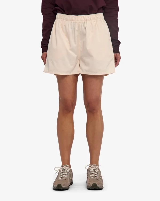 Damen-Organic Twill Shorts – Elfenbeinweiß