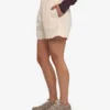Damen-Organic Twill Shorts – Elfenbeinweiß
