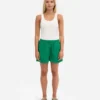 Damen-Organic Twill Shorts – Kellygrün