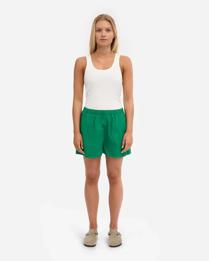 Damen-Organic Twill Shorts – Kellygrün