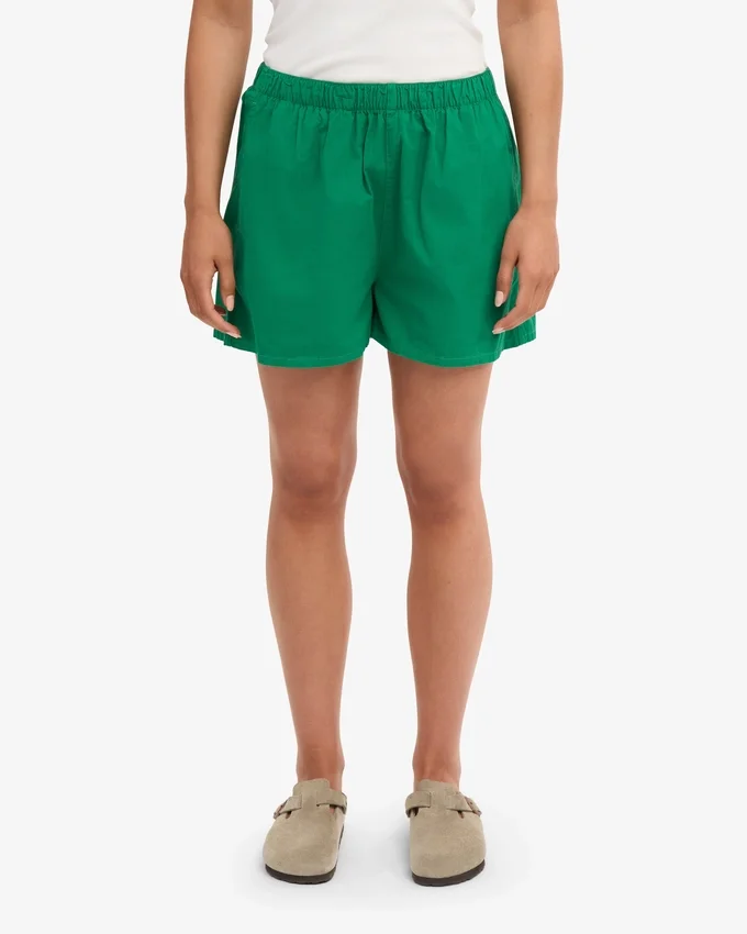 Damen-Organic Twill Shorts – Kellygrün