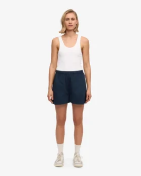 Damen-Organic Twill Shorts – Marineblau