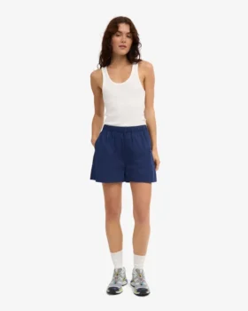 Damen-Organic Twill Shorts – Marineblau