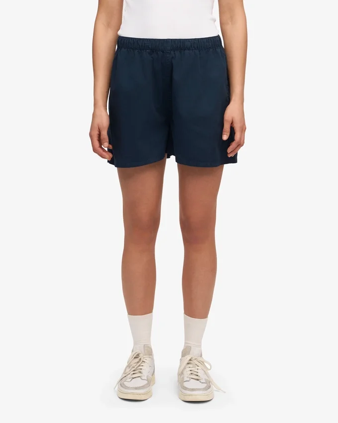 Damen-Organic Twill Shorts – Marineblau