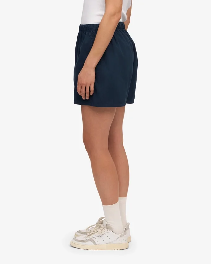 Damen-Organic Twill Shorts – Marineblau