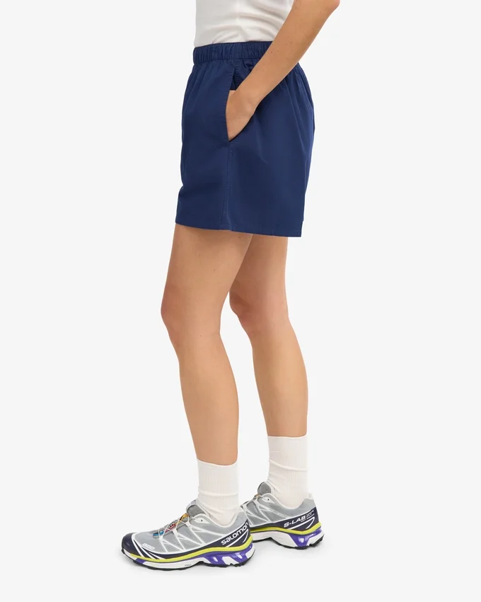 Damen-Organic Twill Shorts – Marineblau