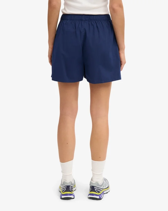 Damen-Organic Twill Shorts – Marineblau