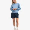 Damen-Organic Twill Shorts – Marineblau