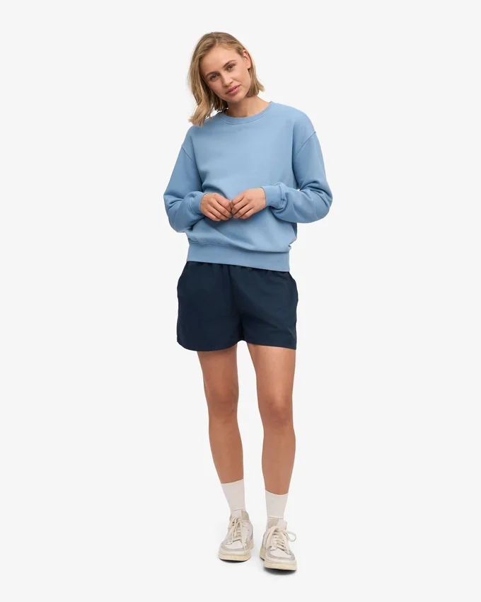Damen-Organic Twill Shorts – Marineblau