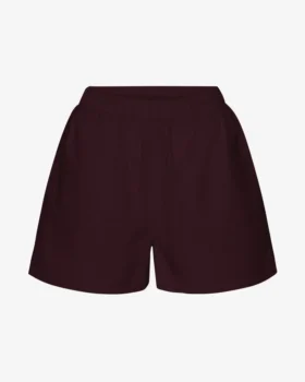 Damen-Organic Twill Shorts – Oxblood-Rot