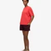Damen-Organic Twill Shorts – Oxblood-Rot
