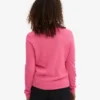 Damen-Pullover aus leichter Merinowolle – Bubblegum-Pink