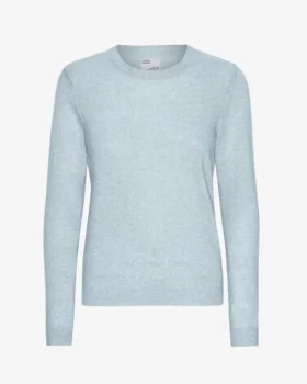 Damen-Pullover aus leichter Merinowolle – Polar Blue