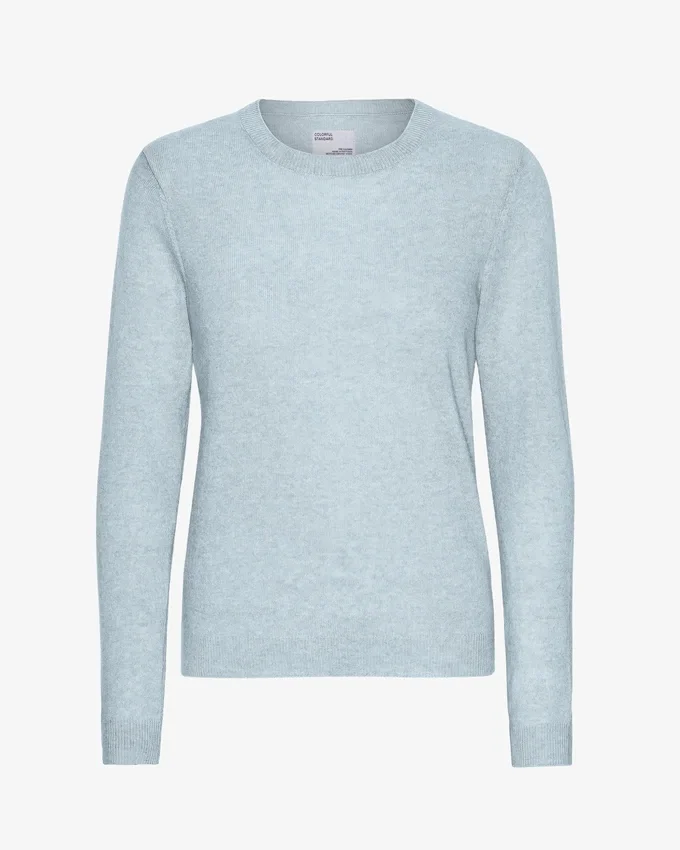 Damen-Pullover aus leichter Merinowolle – Polar Blue
