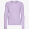 Damen-Pullover aus leichter Merinowolle – Soft Lavender