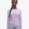 Damen-Pullover aus leichter Merinowolle – Soft Lavender