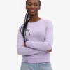 Damen-Pullover aus leichter Merinowolle – Soft Lavender
