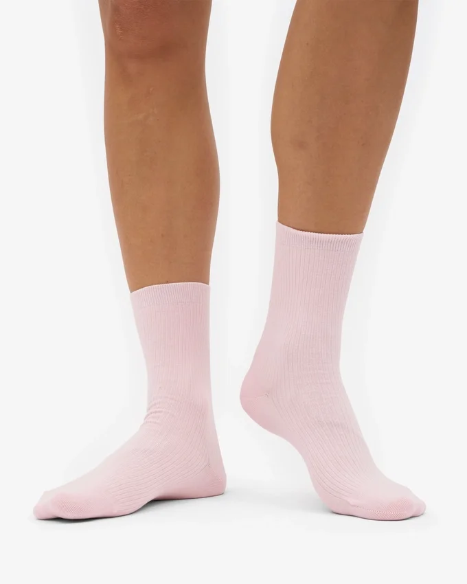 Damen-Socken „Classic Organic“ aus Bio-Baumwolle – Blassrosa