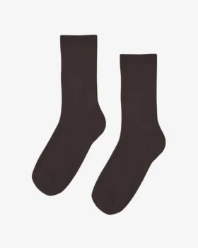 Damen-Socken „Classic Organic“ aus Bio-Baumwolle – Kaffeebraun