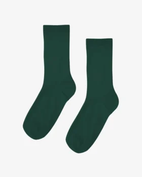 Damen-Socken „Classic Organic“ aus Bio-Baumwolle – Smaragdgrün