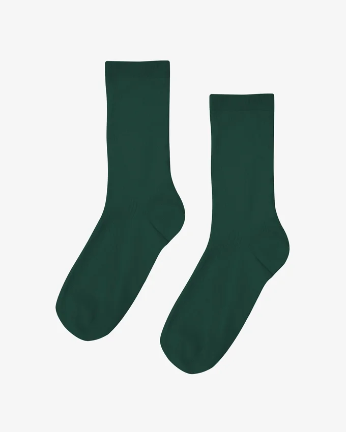 Damen-Socken „Classic Organic“ aus Bio-Baumwolle – Smaragdgrün