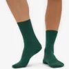 Damen-Socken „Classic Organic“ aus Bio-Baumwolle – Smaragdgrün