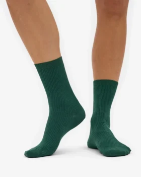 Damen-Socken „Classic Organic“ aus Bio-Baumwolle – Smaragdgrün