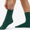 Damen-Socken „Classic Organic“ aus Bio-Baumwolle – Smaragdgrün