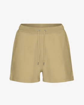Damen-Sweatshorts aus Bio-Baumwolle – Wüstenkhaki