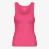 Damen-Tanktop aus Bio-Rippstoff – Bubblegum-Pink