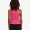 Damen-Tanktop aus Bio-Rippstoff – Bubblegum-Pink