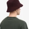 Fischerhut aus Bio-Baumwolle – Oxblood-Rot