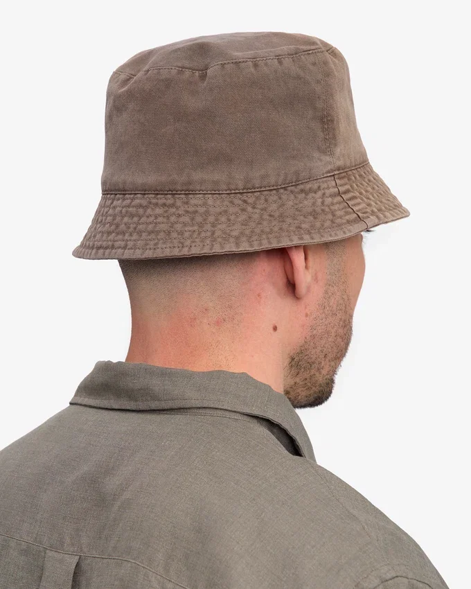 Fischerhut aus Bio-Baumwolle – verblasstes Khaki