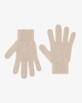 Handschuhe aus Merinowolle – Elfenbeinweiß