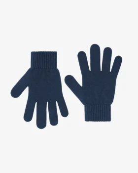 Handschuhe aus Merinowolle – Königsblau