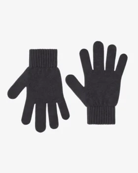 Handschuhe aus Merinowolle – Lavagrau