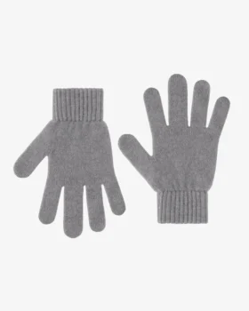 Handschuhe aus Merinowolle – Meliergrau