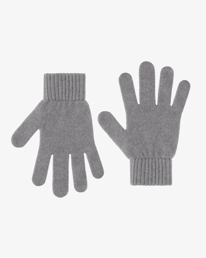 Handschuhe aus Merinowolle – Meliergrau