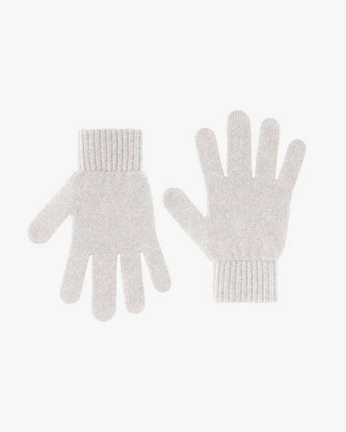 Handschuhe aus Merinowolle – Optisches Weiß