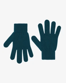 Handschuhe aus Merinowolle – Ozeangrün