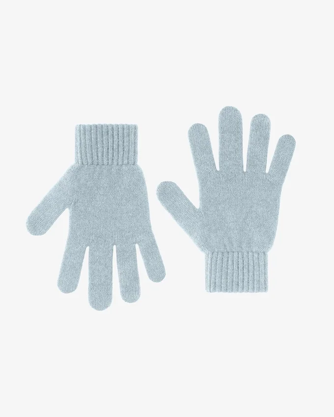 Handschuhe aus Merinowolle – Polarblau