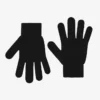 Handschuhe aus Merinowolle – Tiefschwarz
