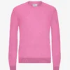 Helles Merinowolle-Shirt – Bubblegum-Rosa