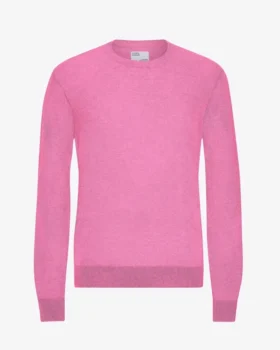 Helles Merinowolle-Shirt – Bubblegum-Rosa