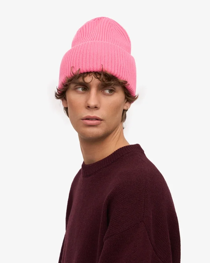 Hut aus Merinowolle – Bubblegum-Rosa